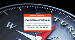 Desktop Screenshot of kutzsonnenschutz.de